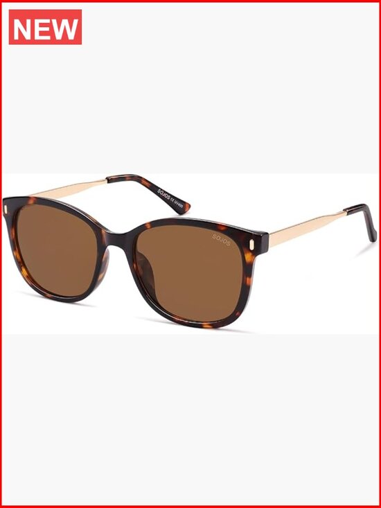 Classic Square Polarized Sunglasses for Women Oversized Retro UV Protection